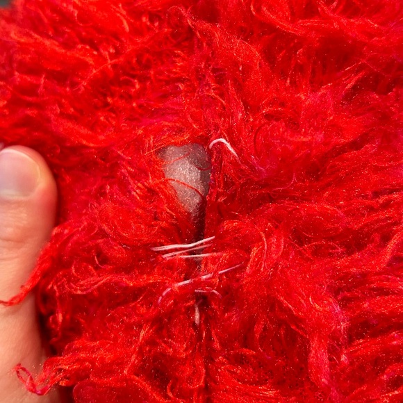 Valentine’s Day Red Fuzzy Monkey Stuffed Animal - Picture 8 of 9